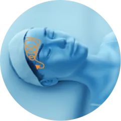 EMface facial toning Dublin - 3D head diagram showing the forehead 3D head diagram showing the forehead for EMface facial toning in Dublin
